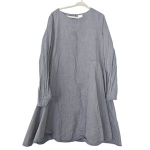 COS Girls Chambray Cotton Dress Lagenlook Size 8-10Y